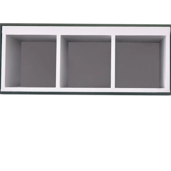 At Home Crushed Diamond Mirrored Triple Compartment Organizer - Picture 5 of 11